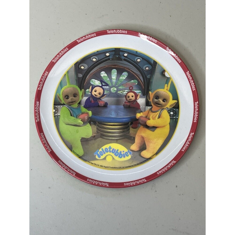 1998 Teletubbies Zak Designs Hard Plastic Plate Tinky Winky Dipsy Laa-Laa Po
